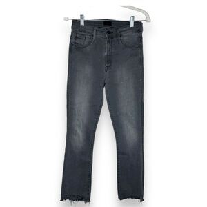 MOTHER Women's Ankle Cropped Jeans in Charcoal Gray